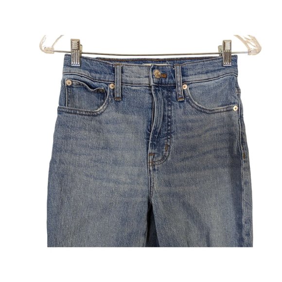 Madewell The Perfect Vintage Crop Jean high rise raw hem size 25‎ - Picture 3 of 9